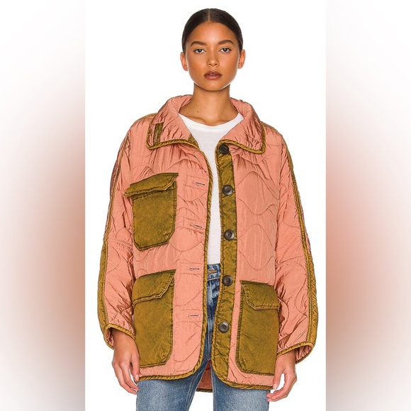 Free People Mixed Military Dolan Jacket - Picture 7 of 7